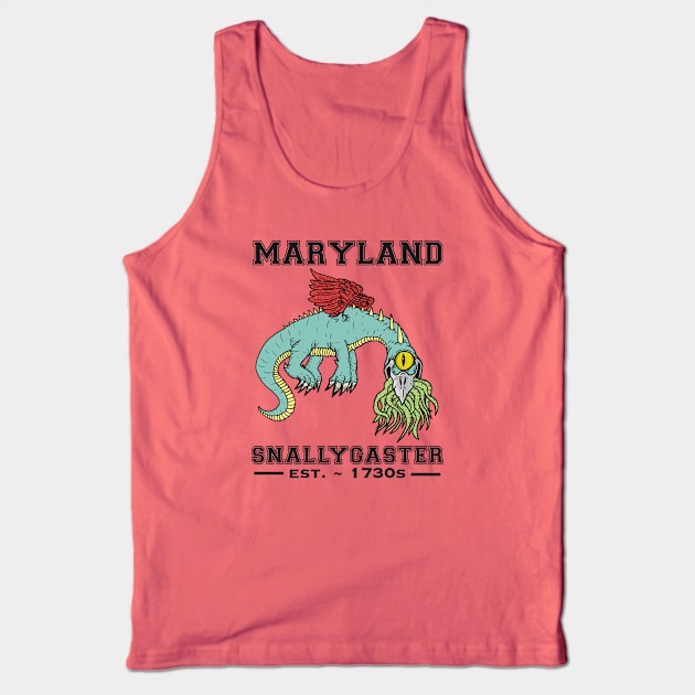 Maryland Cryptid the Snallygaster Tank Top by SNK Kreatures